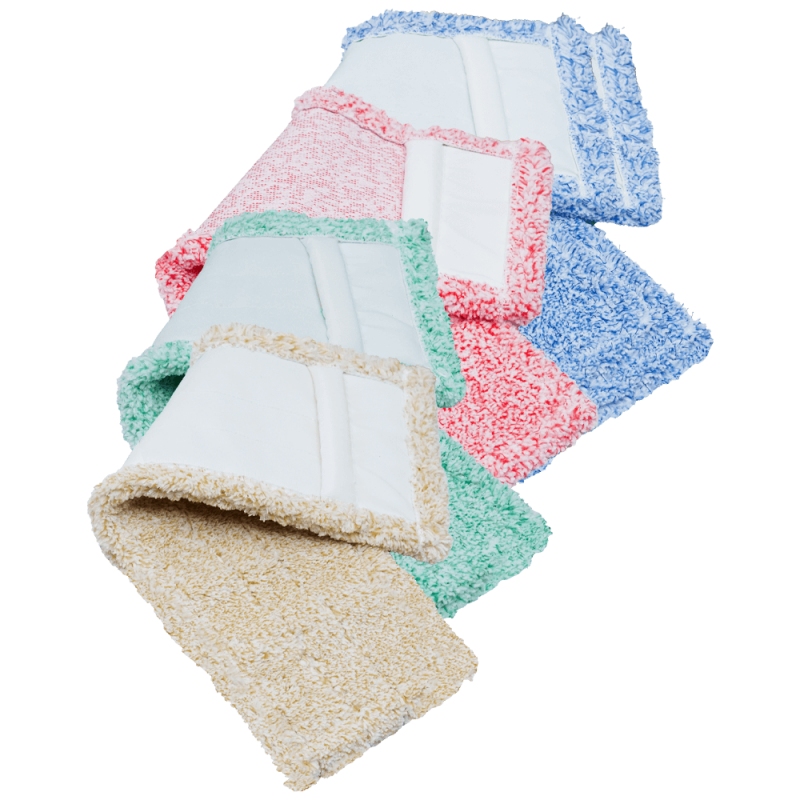 Set 4 rezerve mop plat microfibra 46x16 cm profesionale pentru zone diferite Okerman